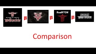 Original RtCW vs Graphic Enhancer Mods Comparison RealRtCW Venom Reborn RtCW Normal RtCW [upl. by Akemihs228]