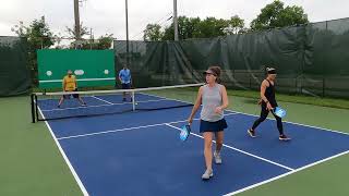 Misty Morgans vs Drowsy Dudes Pickleball at Dawn Friday morning pickleball 7524 GX011454c [upl. by Eedrahs351]