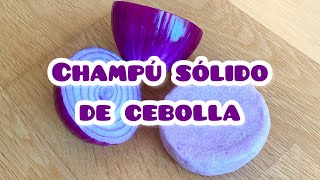 Cómo hacer champú sólido de cebolla 🧅😊 [upl. by Ahsya126]