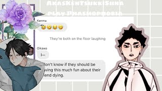 AkasKenTsukkiSuna play Phasmophobia  Haikyuu text skit [upl. by Ibob]