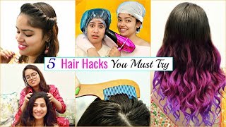 5 Life Saving WEDDING HAIR HACKS You MUST Try  LifeHacks HairCare Fun Anaysa [upl. by Marlie101]