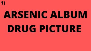 ARSENIC ALBUM  arsenic album drug picture homeopathic medicine arsenic album uses [upl. by Nicholl596]