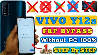 Vivo Y12s Frp Bypass  New Security 2023  Vivo y12s email id bypass  Vivo v2026 Without Pc [upl. by Aihsek]