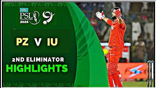 PESHAWAR ZALMI vs ISLAMABAD United Match Highlights  PSL 2nd QUALIFIER MATCH  PZ VS IU [upl. by Maddalena]