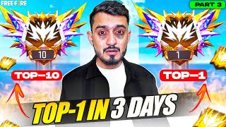 Playing Continue 20 Days For Region Top 1🥇 और उसके बाद😭  BR Ranked  Hard Challenge Ep 8 Part 3 [upl. by Dulce]