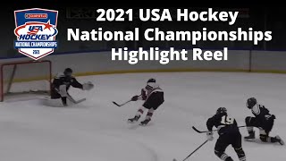 2021 USA Hockey National Championships Highlight Reel [upl. by Lyrehs]