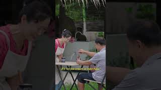 Korean Couple Living in Philippine Countryside Cook and Eat Filipino Chocolate Porridge Champorado [upl. by Imre]