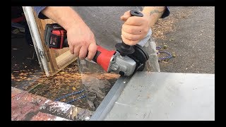 Milwaukee M18 Cordless Cutoff Grinder Kit Review and Tool in Action Model 268022 [upl. by Annerol977]