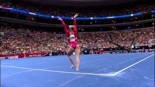 Shawn Johnson  Floor Exercise  2008 Olympic Trials  Day 1 [upl. by Niarb793]