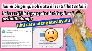 Cara merubah sertifikat vaksin salah nama  perubahan data sertifikat vaksin [upl. by Bohaty60]