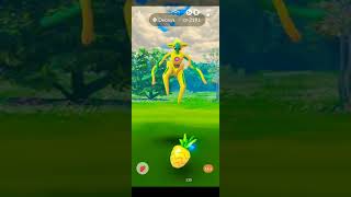 Catching a Shiny Deoxys Pokémon GO [upl. by Negah]