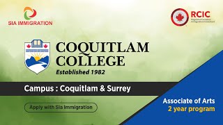 Coquitlam College  Coquitlam amp Surrey  Apply with Sia Immigration [upl. by Adamok]