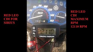 Bike Test rpm IC mở tour Red Leo cho Sirius xăng cơ Testing rpm CDI Red Leo for SiriusSparkNano [upl. by Lean797]