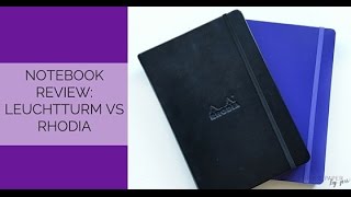 Notebook Review Rhodia vs Leuchtturm [upl. by Ysak]