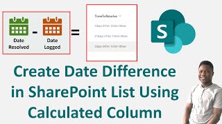 How to Create Date Difference in SharePoint List Using Calculated Column [upl. by Janeczka800]