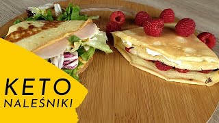 KETO naleśniki  pomysł na przekąskę lub deser [upl. by Naanac]