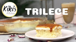 Geniales TRILECE Rezept  Tres Leces  Trileqe  Milchkuchen  albanischer Karamellkuchen [upl. by Akinohs]