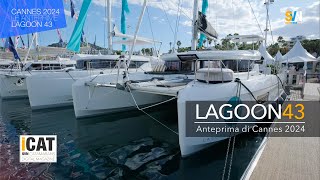 Lagoon 43 anteprima Cannes yachting Festival [upl. by Morvin]