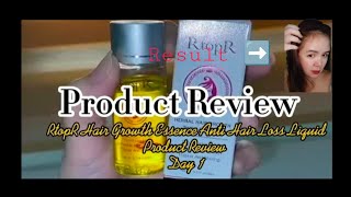 RtopR Hair Growth Essence Anti Hair Loss Liquid  Product Review [upl. by Aicnetroh641]