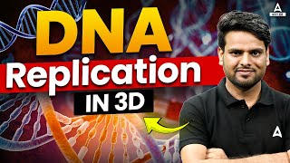 The Replication of DNA Class 12  DNA Replication 3D Animation  DNA Structure amp Process in Hindi [upl. by Hazrit]