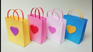 Como hacer bolsas de papel para regalo Muy facil [upl. by Thera]