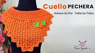 Cuello Pechera a Crochet con Punto Granny y Elástico – Ropas de Moda Elegantes Fáciles de Teje [upl. by Alsworth]