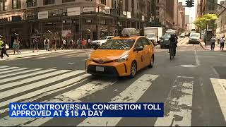 Driving in NYC will cost more after congestion pricing plan passes [upl. by Haleak147]