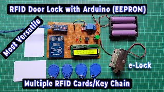 Securing Your Home with Arduino RFID Door Lock with Multiple Cards amp EEPROM Memory [upl. by Etnaled]