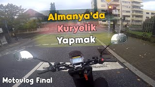 Almanyada Kuryelik Yapmak  Elektrikli Motosikletle Kuryelik  Motovlog final [upl. by Barina]