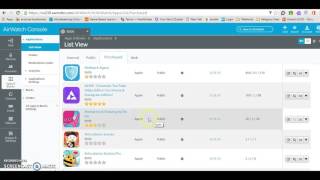 Using the Airwatch Console for App Installation [upl. by Bennie317]