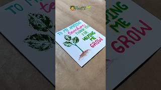 teachersdaycard cardtutorial carddesign cardmaking youtubeshorts [upl. by Lolly279]