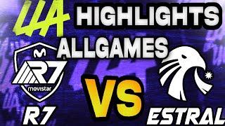 RAINBOW7 VS ESTRAL ESPORTS GAMES HIGHLIGHTS  LEAGUE OF LEGENDS  LLA PLAYOFFS 2024 [upl. by Nynnahs]