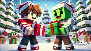 Monster School Christmas Gifts  Minecraft Animation [upl. by Stanislaw262]