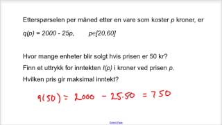 Pris og etterspørsel [upl. by Orfield]