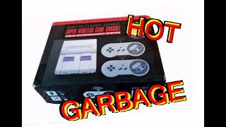 Super Wireless Game Console  Chinese Mini SNES Clone NES Famiclone Review [upl. by Loss]