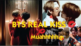 BTS Real Kiss  All BTS kissing moments surprising BTS kiss collection [upl. by Audsley]