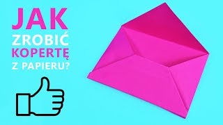 Jak zrobić kopertę z papieru  Papierowa koperta  DIY💌 How to make envelope [upl. by Attaynek749]