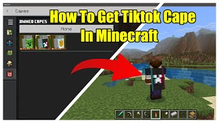 How To Get Tiktok Cape In Minecraft  Quick Guide [upl. by Ahens126]