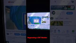 CRT monitor degaussing [upl. by Minnnie]