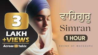 Best 1 Hour Relaxing Waheguru Simran  Waheguru Naam Simran Jaap [upl. by Alejoa554]