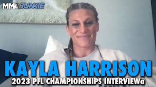 Kayla Harrison Unfazed Aspen Ladd Switch For PFL Return Any Time Any Place Anywhere Anyone [upl. by Boru504]