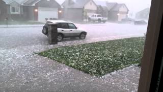 Hail storm in Billings Montana 5182014 [upl. by Eelegna764]