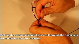 Different Types of Nose Pads and How to Change Them Glasses Repairs Made Easy [upl. by Eibbor]