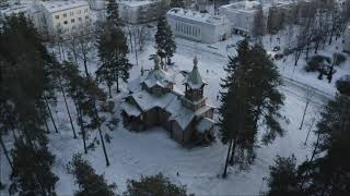 Joensuu The Orthodox Church with choir soundtrack [upl. by Lazaro]