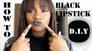 DIY How to Make Lipstick black lipstick [upl. by Yolanda764]