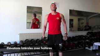 Allmusculation  correction dexercice  les elevations laterales avec halteres [upl. by Notnilc]