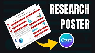 How to Create a Research Poster using Canva  STEPBYSTEP GUIDE TEMPLATE INCLUDED [upl. by Nilrac]