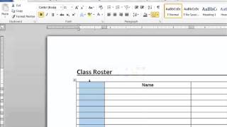 How to Insert a Series of Numbers in a Microsoft Word Table  Microsoft Word Doc Tips [upl. by Dewhurst]