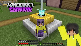 fully diamond beacon create  Minecraft Survival  rudraxgamerz12 [upl. by Okimuy990]