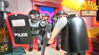 SEK EINSATZ STÜRMT REIN SCHÜSSE AUF FAMILIE BERGMANN  Playmobil Film deutsch [upl. by Bambi]